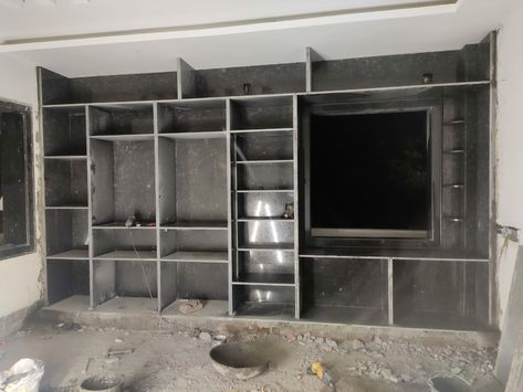 Concrete Wardrobe Design, Bedroom Cobod Design, Concrete Closet, Aluminium Work, Shelf Designs, Bedroom Shelves, Almirah Designs, Design Kurta, Modern Cupboard