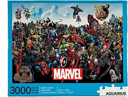 Amazon.com: Aquarius Marvel Puzzle Cast (3000 Piece Jigsaw Puzzle) - Officially Licensed Marvel Merchandise & Collectibles - Glare Free - Precision Fit - 32x45in : Toys & Games Marvel Puzzle, Poster Marvel, Puzzle Frame, Trends International, Wall Poster, Framed Poster, Poster Frame, Marvel, Frame