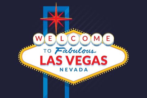 Vector flat design las vegas sign illust... | Premium Vector #Freepik #vector #vegas-sign #las-vegas #vegas #star-logo Las Vegas Sign, Vegas Sign, Sign Illustration, 2023 Vision, Star Logo, Small Business Branding, Las Vegas Nevada, Business Branding, Flat Design