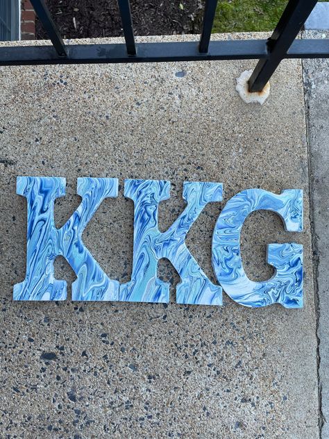 Painted Initial Letters, Painted Letters Diy For Boys, Painted Letters Diy, Painted Wooden Letters, Wooden Letters Decorated, Painted Initials, Letters Diy, Painting Wooden Letters, Diy Letters