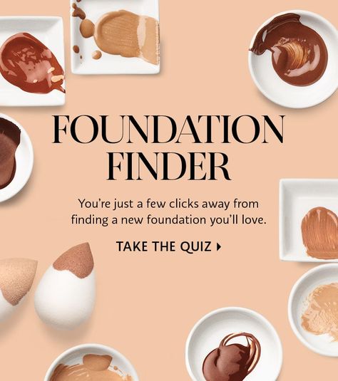 Foundation Finder: You're just a few clicks away from finding a new foundation you'll love. Take the quiz Ulta Foundation, Foundation Shade Finder, Foundation Shade Match, Sephora Foundation, Nars Foundation, Color Quiz, Quiz Design, Shade Finder, Best Foundations