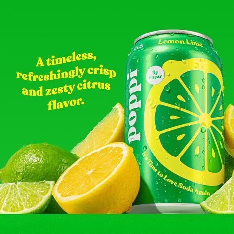 Amazon.com : POPPI Sparkling Prebiotic Soda, Beverages w/Apple Cider Vinegar, Seltzer Water & Fruit Juice, Low Calorie & Low Sugar Drinks, Lemon Lime, 12oz (12 Pack) : Grocery & Gourmet Food Prebiotic Soda, Low Sugar Drinks, Water Fruit, Lemon Soda, Seltzer Water, Lemon Drink, Sparkling Drinks, Beverage Packaging, Fruit Juice