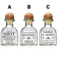 Custom Mini Liquor Bottles Wedding Favors | Labelyourlife Patron Shots, Wedding Favours Shots, Memorable Wedding Favors, Liquor Bottle Labels, Mini Liquor Bottles, Patron Tequila, Baby Shower Labels, Bachelorette Party Favor, Wedding Gifts For Groomsmen