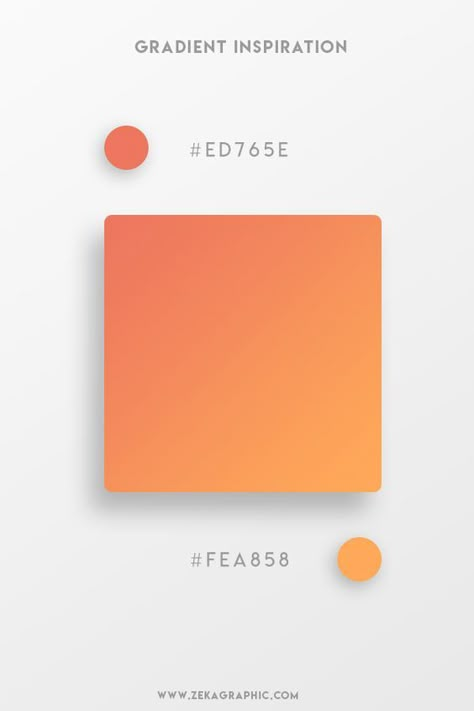 Beautiful Gradient Color Palettes - Orange & Light Orange Gradient Inspiration, การออกแบบ Ui Ux, Flat Color Palette, Ui Color, Gradient Color Design, Color Gradients, Beautiful Gradient, Color Design Inspiration, Web Colors