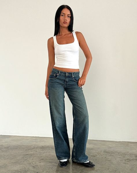 JEANS. – motelrocks.com Low Waste Jeans, Low Wasted Jeans, Low Waste, Denim Collection, Girl Guides, Denim Flares, Waiting For You, Dream Wardrobe, Thrift Store