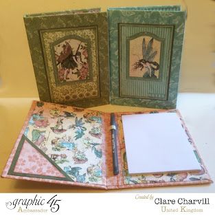 Diy Note Pad, Altered Composition Books, Notebook Holder, Note Pad Holder, Post It Note Holders, Note Pad Covers, Mini Album Tutorial, Book Holder, Calendar Gifts