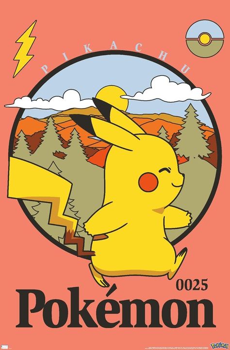 Amazon.com: Trends International Pokémon - Pikachu Outdoor Adventure Wall Poster: Posters & Prints Pokemon Poster Vintage, Adventure Wall, Pokemon Poster, Trends International, Poster Vintage, Wall Poster, Posters Prints, Outdoor Adventure, Poster Wall