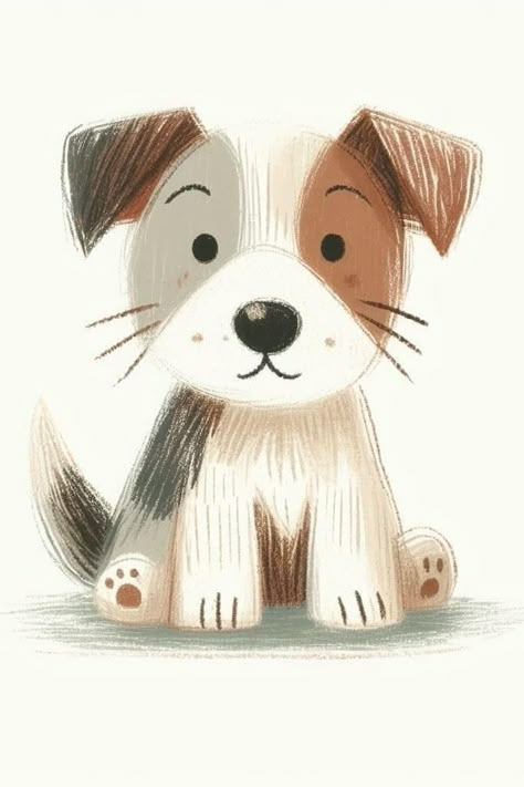 Nursery Painting, Nursery Paintings, Art Cute, Dog Illustration, Painting Wall Art, Baby Art, Childrens Illustrations, Painting Wall, 귀여운 동물