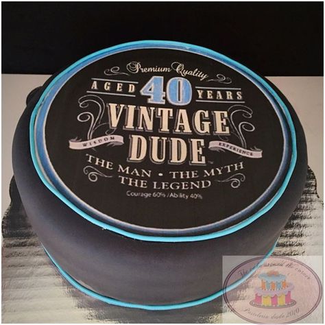 Pin on Vintage cakes Vintage Dude Cake, Whisky Cake, Final Cake, 30th Cake, 40 Rocks, 30 Cake, Vintage Cakes, 60th Birthday Cakes, 50 Birthday