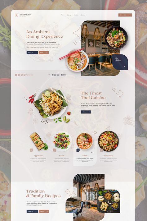 I have 15 years of experience in this field. I will design professional and unique web templates using Twitter Bootstrap Responsive Grid System. I will provide you 100% unique, Gorgeous, and very professional web template. It is certain that this design will set you apart from the crowd. #desvert #ui #uidesign #uiux #uiuxdesign #webdesignagency #webdesigner #website #webagency #Fiverr #fiverrseller #fiverrsellers #service Food Web Design Inspiration, Cooking Website Design, Creative Website Layout, Restaurant Web Design, Expensive Restaurant, Website Branding Design, Web Design Inspiration Layout, Cooking Website, Food Website Design