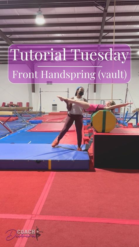 It’s Tutorial Tuesday! This week I’m breaking down a quick tutorial on how to achieve a front handspring on vault. 📲 Share this reel with … | Instagram Front Handspring, Gymnastics Lessons, Therapy Techniques, Gymnastics Skills, Gymnastics Coaching, Gymnastics Training, Work With Me, Cognitive Behavioral Therapy, Behavioral Therapy