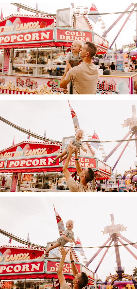 State Fair family portraits, colorful and fun summer family sessions, Indiana State Fair, Tessa Tillett Robbins photo Fair Photography Night, Arcade Family Photoshoot, Family Fair Pictures, Fair Family Photoshoot, State Fair Picture Ideas, State Fair Photoshoot, Cousin Photoshoot, Portraits Colorful, Carnival Photo Shoots