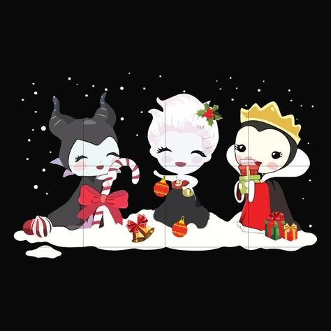 Chibi Disney, Evil Disney, Creative Person, Disney Favorites, Christmas Svg Files, Shirt Bag, Cute Poster, Evil Queen, Disney Christmas