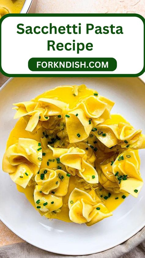 Are you looking for tasty pasta? Try this Sacchetti Pasta Recipe, where simple meets fancy. Sacchetti Pasta Recipe, Sambuca Pasta Sauce, Saffron Pasta Recipe, Buccatelli Pasta, Lumaca Rigata Pasta Recipes, Coconut Chicken Recipe, Ranch Dressing Recipe, Pasta Night, Small Pasta