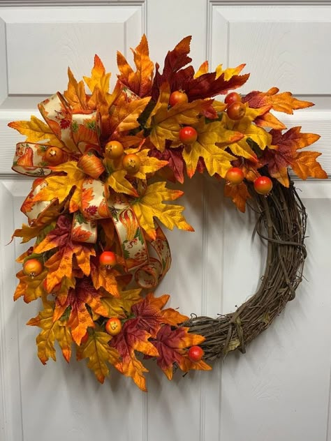 Making Doors, Farmhouse Wreaths, Wreaths Fall, Fall Decor Wreaths, Fall Thanksgiving Wreaths, Fall Grapevine Wreaths, Witch Wreath, Autumn Wreaths For Front Door, Burlap Wreaths