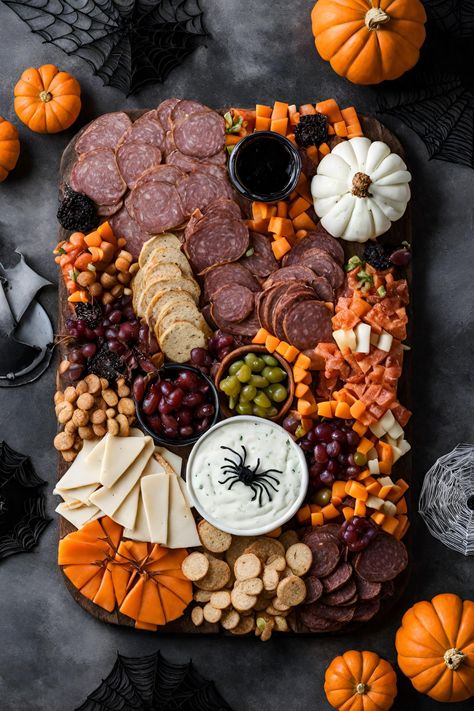 Halloween Cheese Boards, Halloween Board Night, Halloween Themed Cheese Board, Halloween Cuterie Board Ideas, Halloween Food Platters, Halloween Cheese Platter, Charcuterie Board Halloween Ideas, Halloween Chatcurie Board Ideas, Halloween Chauctier Board Ideas