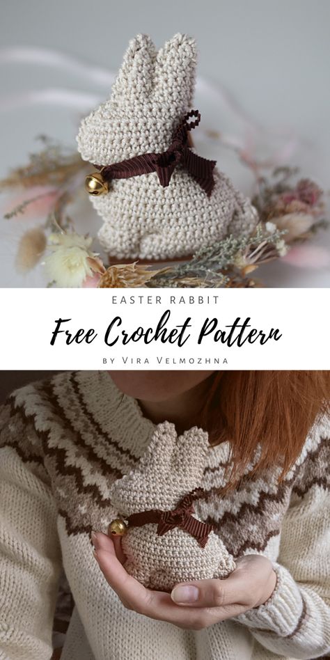 Are you interested in Easter Crochet? Visit our website and get your pattern Sew Bunny Pattern Free, Crochet Chocolate Bunny, Free Crochet Easter Bunny Patterns, Free Rabbit Crochet Pattern, Crochet Bunny Pattern Free Easy, Easter Crochet Patterns Free Easy, Free Easter Crochet Patterns, Rabbit Crochet Pattern Free, Easter Crochet Ideas