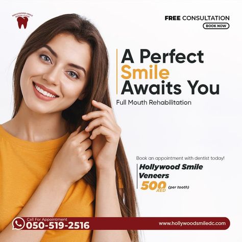 Dental Advertising, Advert Design, Misaligned Teeth, Hollywood Smile, Mouth Spray, Dental Posts, Dental Posters, 2nd December, Veneers Teeth