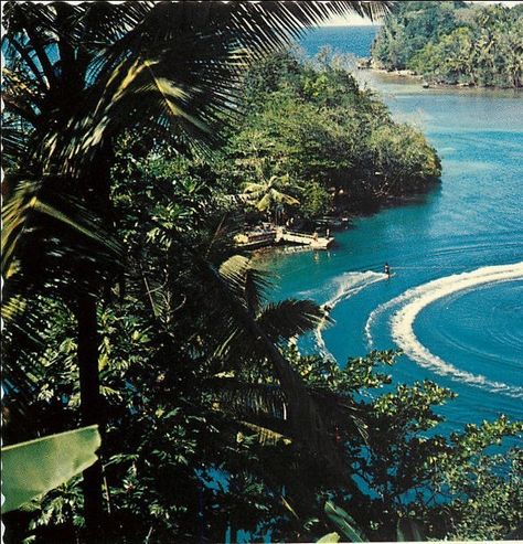 Blue Lagoon - Port Antonio - Jamaica W.I. Photo by E. Ludwig, John Hinde Studios. . . #spottedatdusk Summer Dream, Blue Lagoon, Nature Aesthetic, Pretty Places, Island Life, Travel Aesthetic, Summer Aesthetic, Mother Earth, Jamaica