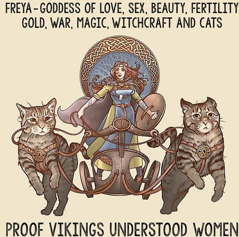 Mother Of Two Daughters, Freya Goddess, Scandinavian Tattoo, Norse Goddess, Norse Myth, Goddess Tattoo, Norse Pagan, Pagan Art, Old Norse