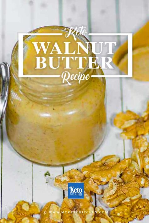 Walnut Butter Recipe - Very healthy 2 Ingredient - Omega 3's & 6's Walnut Butter Recipe, Dirty Keto, Nut Butter Recipes, Walnut Butter, Recipes Lunch, Condiment Recipes, Butter Recipes, Nut Recipes, Butter Spread