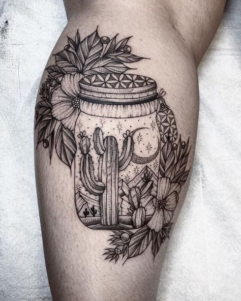 Western Sunrise Tattoo, Cactus Shoulder Tattoo, Cactus Sleeve Tattoos For Women, High Desert Tattoo, Cactus Desert Tattoo, Desert Themed Tattoos, Desert Theme Tattoo, Desert Tattoo Sleeve, Cactus Tattoo Sleeve