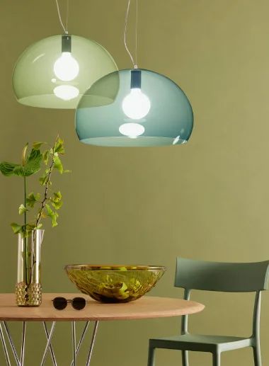 Lighting | Kartell Modern Italian Design, Large Fruit Bowl, Mesa Exterior, Soap Bubbles, Philippe Starck, Suspension Lamp, Design Within Reach, Light Reflection, Ceiling Pendant