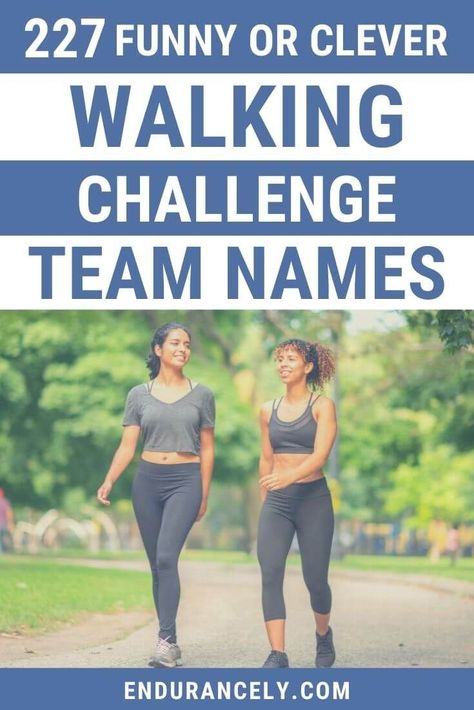 Walking Group Names, Walking Club Ideas, Fitness Team Names, Fun Team Names, Running Team Names, Best Team Names, Names Generator, Walking Club, Group Names Ideas