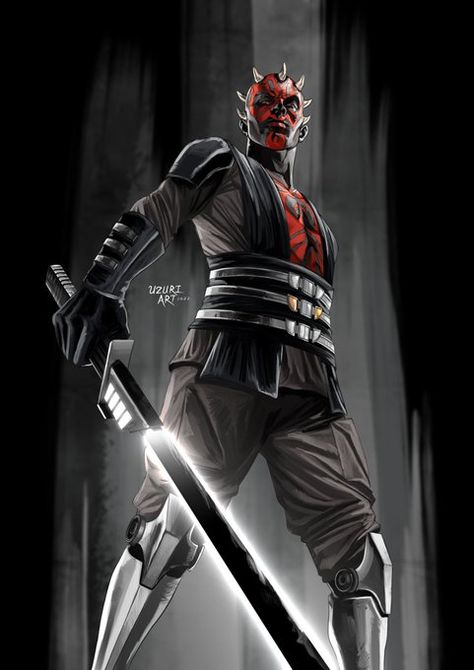 Maul Fanart, Uzuri Art, Savage Opress, Dark Maul, Star Wars Trivia, Star Wars Dark Side, Star Wars Sith, Warrior Art, Dark Side Star Wars