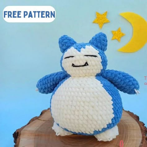 Snorlax Pattern, Monster Amigurumi, Snorlax Pokemon, Pokemon Crochet Pattern, Pokemon Crochet, Crochet Pokemon, Pokemon Pattern, Crochet Monsters, Confection Au Crochet