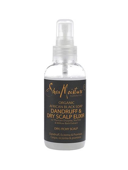 __Sheamoisture Organic African Black Soap Dandruff & Dry Scalp Elixir__ Hair Mask For Dandruff, Oils For Dandruff, Scalp Moisturizer, Drugstore Hair Products, Dry Itchy Scalp, Hair Oils, Best Hair Oil, Shea Moisture, Hair Dandruff