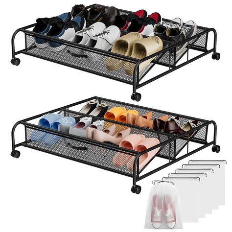 Under bed shoe storage