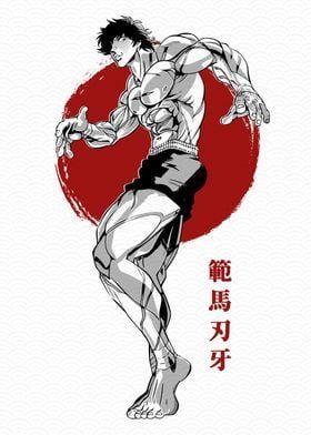 Baki Hanma, Posters Prints, Poster Print, Room Decor, Sports, Anime, Art