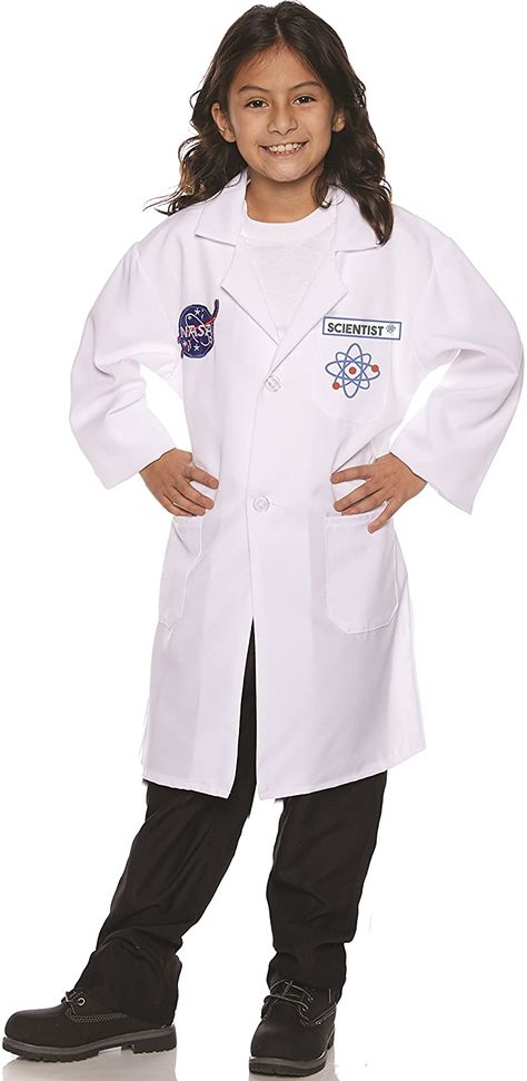 Scientist Lab Coat, Lab Coat Costume, Scientist Costume, Justice League Costumes, Scientist Lab, White Lab Coat, Legend Of Zelda Costume, Batgirl Costume, Rockets For Kids