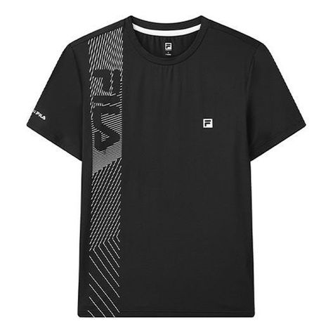 FILA Athletics Logo Printing Round Neck Pullover Short Sleeve Black A11M121118F-BK T shirt #tshirt t-shirt #t_shirt t shirts #tshirts t-shirts #t_shirts T shirt design #tshirtdesign T-shirt designs #t_shirtdesign T shirts designs #tshirtsdesigns 18.41 Athletics Logo, Sports Tshirt Designs, Free T Shirt Design, Running Shorts Men, Mens Pants Fashion, Mens Tee Shirts, Logo Tee, Branded Shirts, Stylish Sneakers