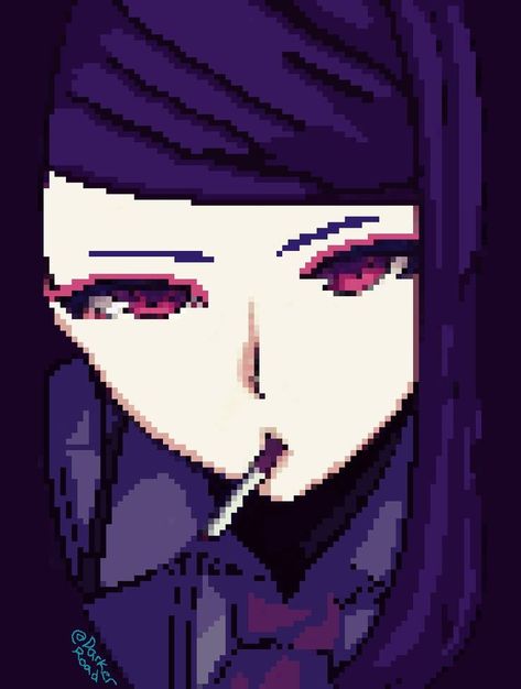 Jill Stingray, Va 11 Hall A, Pixel Art Characters, Female Girl, Dark Anime, 8 Bit, Stingray, Pose Reference, Cyberpunk