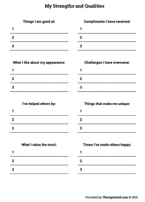 Thoughts Worksheet, Health Worksheets, Group Therapy Activities, Counseling Worksheets, Self Esteem Worksheets, Self Esteem Activities, Personal Qualities, School Social Work, Therapeutic Activities