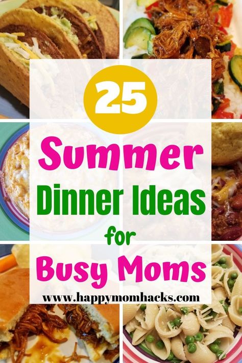 25 Easy Family Dinner Ideas for Weeknight Meals | Happy Mom Hacks Rotisserie Chicken Meals, Dinner Ideas Kids, Dinner Ideas Simple, Crockpot Rotisserie Chicken, Easy Family Dinner Ideas, Quick Summer Meals, Simple Dinner Ideas, Summer Dinner Ideas, Meals Kids Love