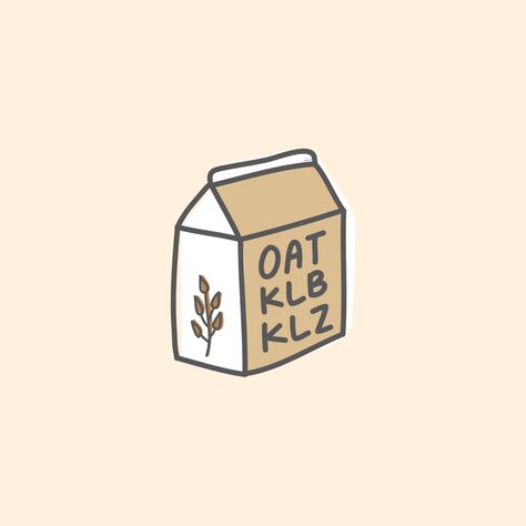 Move over at IG @klubklutz 🌾🥛 Oat Milk Illustration, Quick Oats, Drink Milk, Oat Milk, Oats, Illustrator, Milk, Illustrations, Anime