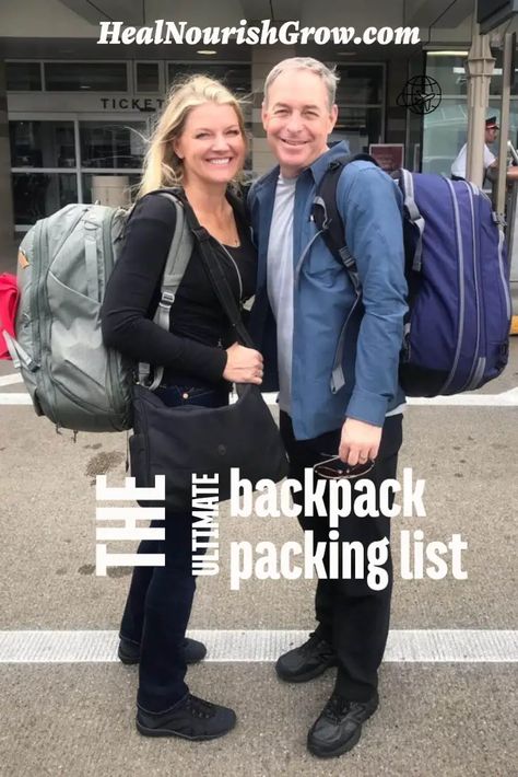 Backpack packing list from an experienced world traveler, this is the one! Learn how to pack light and still enjoy your vacation. Traveling Light Packing, Rick Steves Packing List For Women, Packing In Backpack, Backpack Europe Packing, Travel With Backpack Only, Packing A Backpack For Travel, 5 4 3 2 1 Packing, How To Pack A Backpack For Travel, How To Pack Backpack