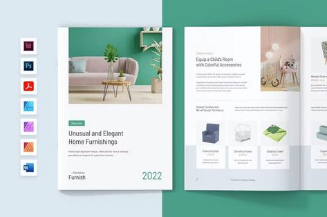 Furniture Company Product Catalog Template Get it now!! #brochure #brochuretemplate #brochuredesign #business #template #trifold #bifold #bestbrochure #freebrochure #premiumdesign #design #envato #envatomarket #envatoelement #creativemarket #freepik #shutterstock Catalog Layout Design, Catalog Layout, Affinity Publisher, Product Catalog Template, Catalogue Layout, Catalog Template, Brochure Design Templates, Trifold Brochure Design, Free Brochure