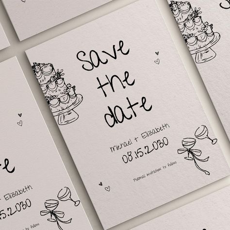 Floral save the dates