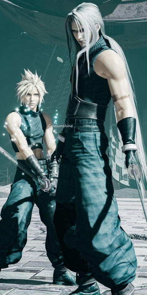 Sephiroth And Cloud, Cloud Sephiroth, Final Fantasy Vii Cloud, Final Fantasy Sephiroth, Final Fantasy Cloud, Final Fantasy Collection, Everything Will Be Ok, Final Fantasy Artwork, Final Fantasy Vii Remake