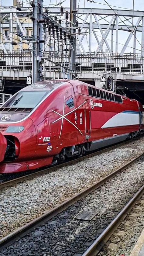 Thalys which becomes Eurostar with the new logo #thalys #eurostar #tgv #reels #train #logo #trainspotting #railway #paris #france… | Instagram Train Logo, Eurostar Train, Speed Rail, High Speed Rail, Trainspotting, New Logo, High Speed, Paris France, Train