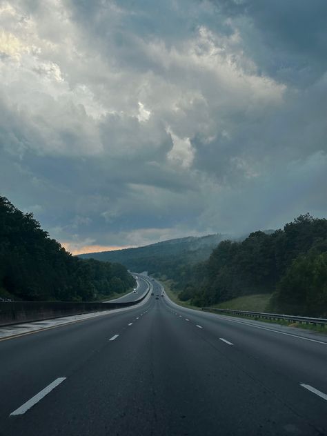 Foggy Hills Aesthetic, Foggy Road Aesthetic, Foggy Road At Night, Dark Highway Aesthetic, Foggy Forest Road, Pismo Beach, Car Ride, Cloudy Day, City Photography