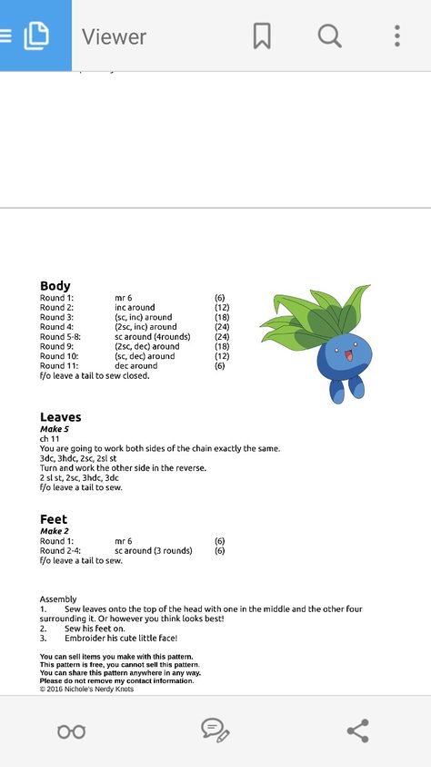 Oddish Crochet Pattern Free, Crochet Oddish Free Pattern, Oddish Crochet Pattern, Crochet Oddish, Oddish Crochet, Written Crochet Patterns, Crochet Key Cover, Crochet Projects Ideas, Pokemon Crochet Pattern