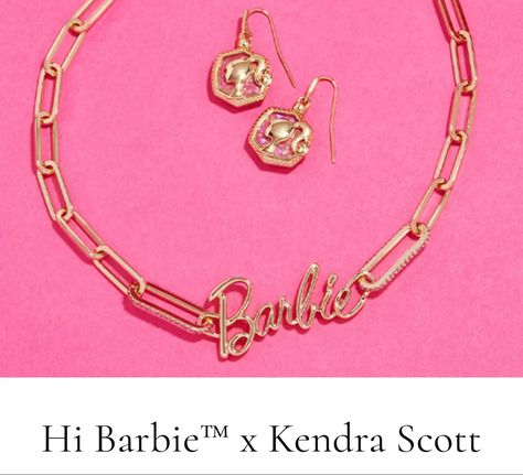 The hottest Barbie jewlery now available from Kendra Scott! Barbie Kendra Scott, Kendra Scott Barbie, Kendra Scott Store, Simple Pendant, Pendant Necklace Simple, Jewelry Personalized, Huggie Earrings, Watch Gifts, Women Supporting Women