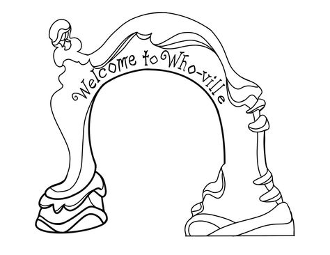 Whoville Sign, Who Ville, Whoville Christmas Decorations, Grinch Whoville, Grinch Coloring Pages, The Grinch Who Stole Christmas, Grinch Characters, Grinch Ideas, Gingerbread House Template