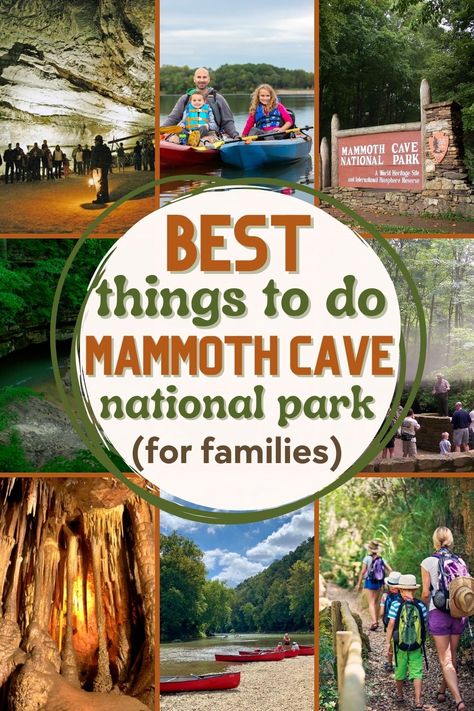 Here's your family guide for the best things to do in Mammoth Cave National Park! Enjoy spelunking with the whole crew at the longest cave system in the world! #mammothcavenationalpark #usnationalpark Mammoth Cave National Park Kentucky, Mammoth National Park, Things To Do Near Mammoth Cave Kentucky, Mammoth Cave National Park With Kids, Things To Do In Mammoth, Mammoth Cave National Park, Vacation Wishes, Cave System, Mammoth Cave