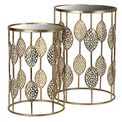 Moroccan Side Table, Quirky Furniture, Metal Decorations, Unique Homewares, Side Table Set, Unusual Furniture, Nest Of Tables, Outdoor Bar Table, Small Side Table